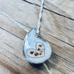 Curvy Milk Drop Pendant